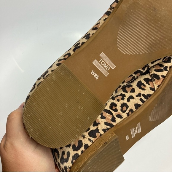 Toms Julie desert tan leopard print flats size 8.5 - Picture 11 of 11